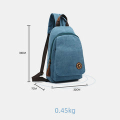 Canvas Sling Bag für Damen – Kleiner Sling-Rucksack, Umhängetasche