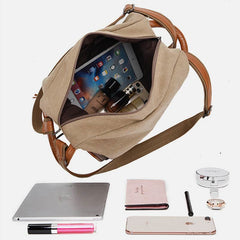 Multifunctional Women's Backpack with Tassel Decor – Durable Canvas Travel Daypack