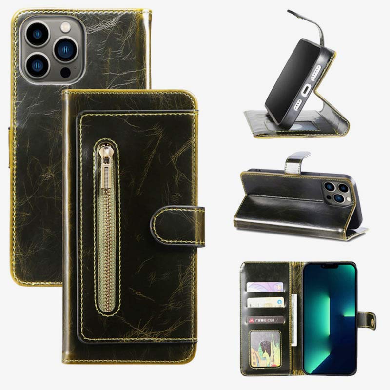Wallet Case for iPhone - PU Leather Durable Phone Case with Card Slot - VOTVO