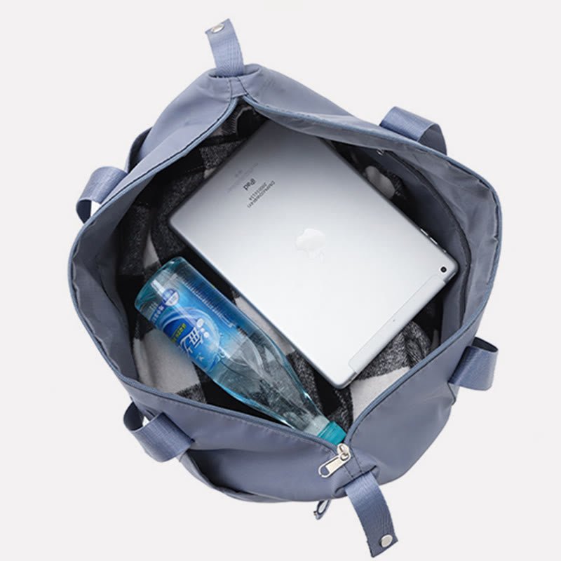 Tote Bag for Travel with Pull Rod & Oblique Folding Storage – Large Capacity Nylon Travel Sleeve - VOTVO