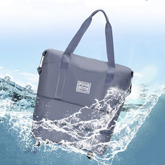 Tote Bag for Travel with Pull Rod & Oblique Folding Storage – Large Capacity Nylon Travel Sleeve - VOTVO