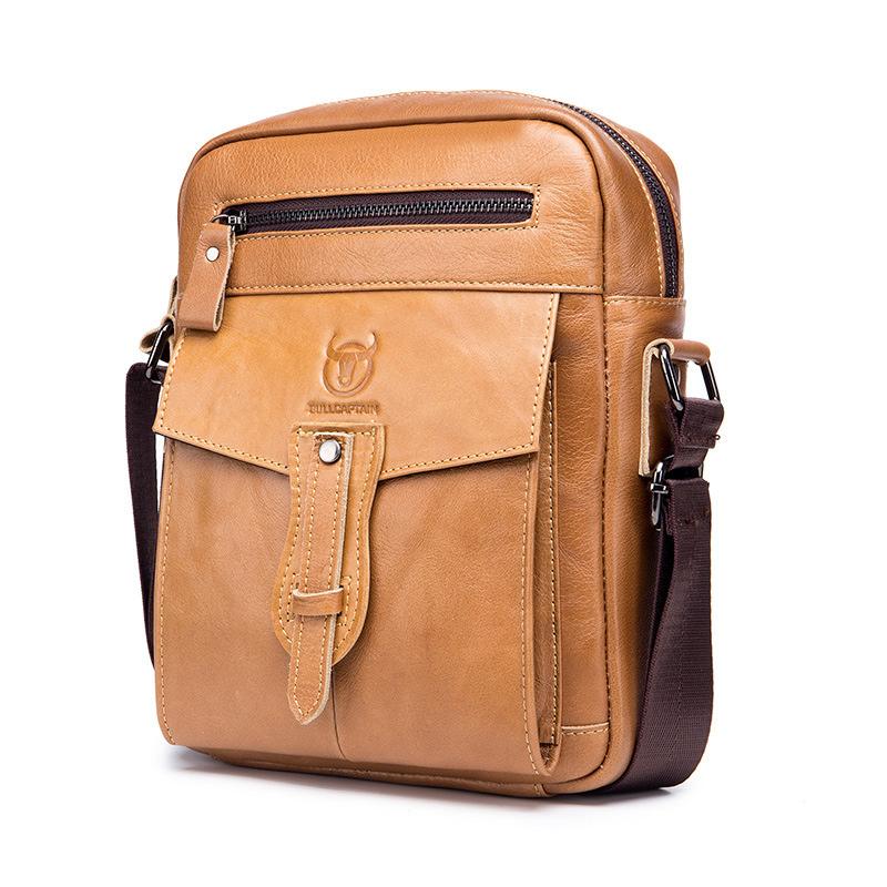 Borsa a tracolla Bull Captain in vera pelle: elegante e pratica per l'uso quotidiano, i viaggi e il lavoro