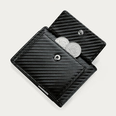 Minimalist Multi - Slot Bifold Card Holder RFID Blocking Wallet with Cash Clip - VOTVO