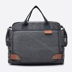Messenger Bag for Men – Casual Canvas Multi-Pocket Crossbody Bag with Adjustable Strap