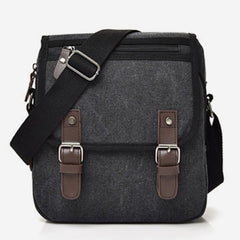 Retro Canvas Messenger Bag for Men – Crossbody Shoulder Bag for Business & Travel