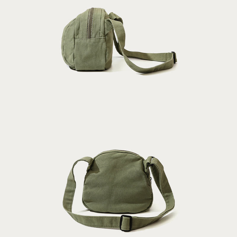Borsa a tracolla casual da donna in tela, semplice borsa da viaggio
