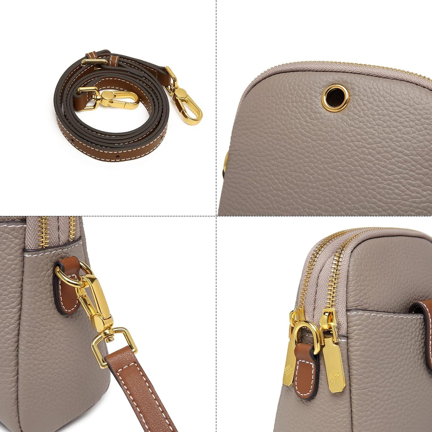 Borsa a tracolla Charlotte in vera pelle