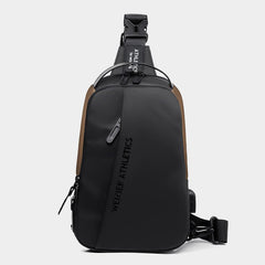 Waterproof Sling Bag for Men – Multi - Functional Chest Bag with USB Charging Port for Hiking, Cycling, and Travel - VOTVO