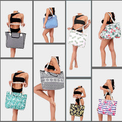Summer Beach Bag for Women | Printing Canvas Large Capacity Handbag