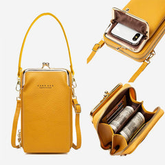 Women's Vegan Leather Crossbody Phone Purse with Card Slot | Stylish Shoulder Bag - VOTVO