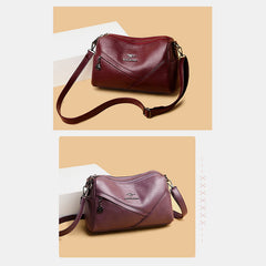 Retro Medium Sling Shoulder Bag for Women – Soft PU Leather Crossbody Handbag