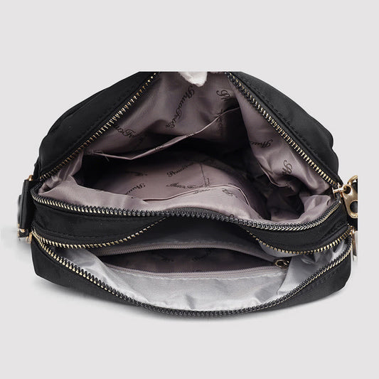 Umhängetasche für Damen – Einfache, helle, wasserdichte Nylontasche