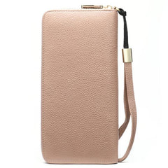 Women's Genuine Leather Vintage Wallet - Stylish and Functional Zip Closure Wallet