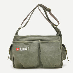 Messenger Bag for Men - Vintage Canvas Large Crossbody Kit