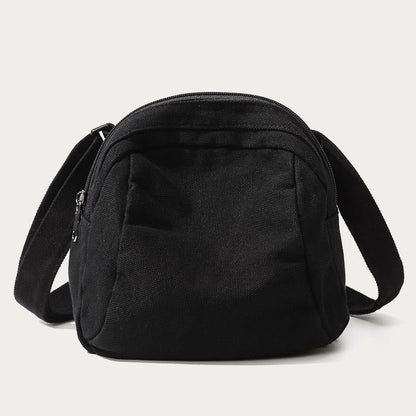 Borsa a tracolla casual da donna in tela, semplice borsa da viaggio
