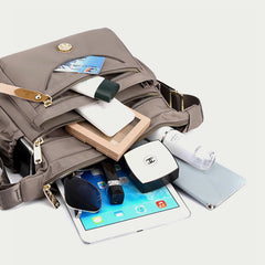 Women’s Minimalist Nylon Crossbody Bag – Water-Resistant Lightweight Daypack