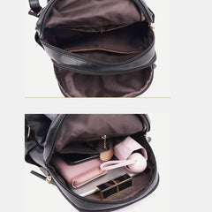 Rucksack-Geldbörse für Damen – Reisetasche aus PU-Leder mit mehreren Taschen