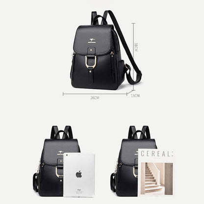 Zaino da donna – Borsa da viaggio multitasche in pelle PU