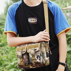 USB Charging Waterproof Large-Capacity Outdoor Messenger Bag – Nylon Crossbody Bag for Sports & Daily Use