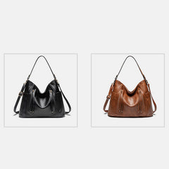 Tote Handbags Set for Women – Leather Hobo Shoulder Bag with Small Clutch