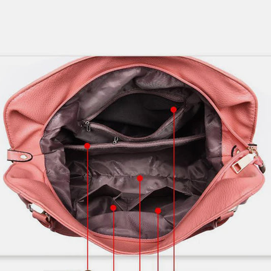 Women's Leather Tote Shoulder Bag | Top - Handle Satchel Hobo Purse - VOTVO