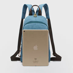 Canvas Sling Bag für Damen – Kleiner Sling-Rucksack, Umhängetasche
