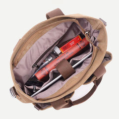 Unisex Canvas Shoulder Bag – Retro Casual Handbag & Work Tote