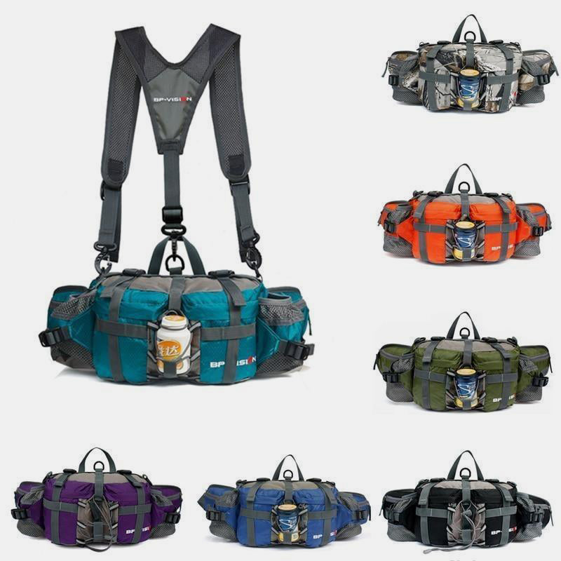 Riñonera de viaje impermeable 3 en 1: multifuncional y de gran capacidad para actividades al aire libre