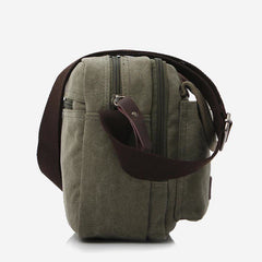 Retro Men’s Canvas Messenger Bag – Casual Crossbody Shoulder Purse