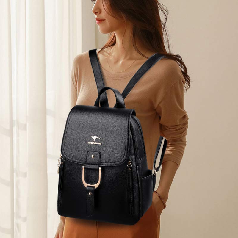 Zaino da donna – Borsa da viaggio multitasche in pelle PU