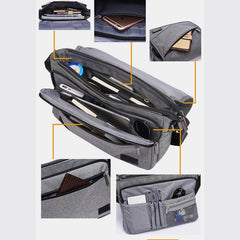 Waterproof Men’s Canvas Messenger Bag - Small Laptop Crossbody Bag - VOTVO