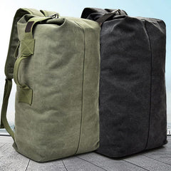 Men’s Large Capacity Canvas Backpack for Sports & Travel