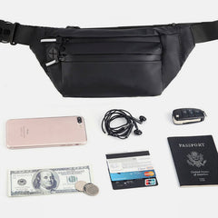 Waterproof Waist Bag for Men & Women – Large Chest Sling Bag with Adjustable Strap - VOTVO