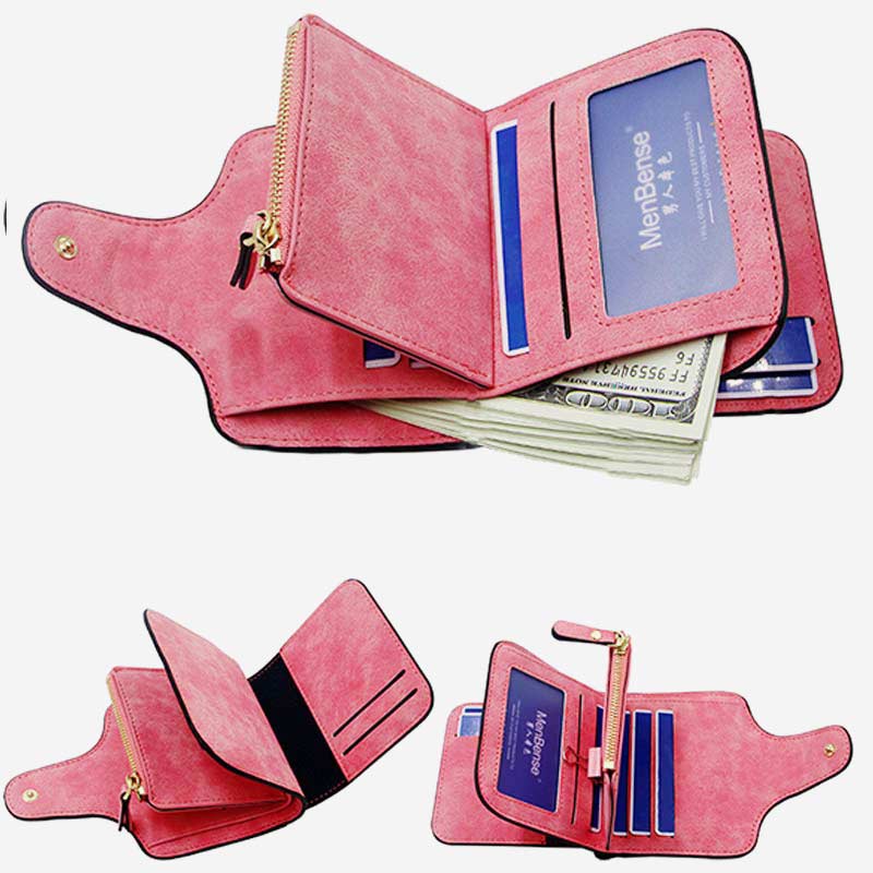 Small Wallet for Women – Multi - Slot Bifold Wallet with Zipper Pocket & ID Window - VOTVO