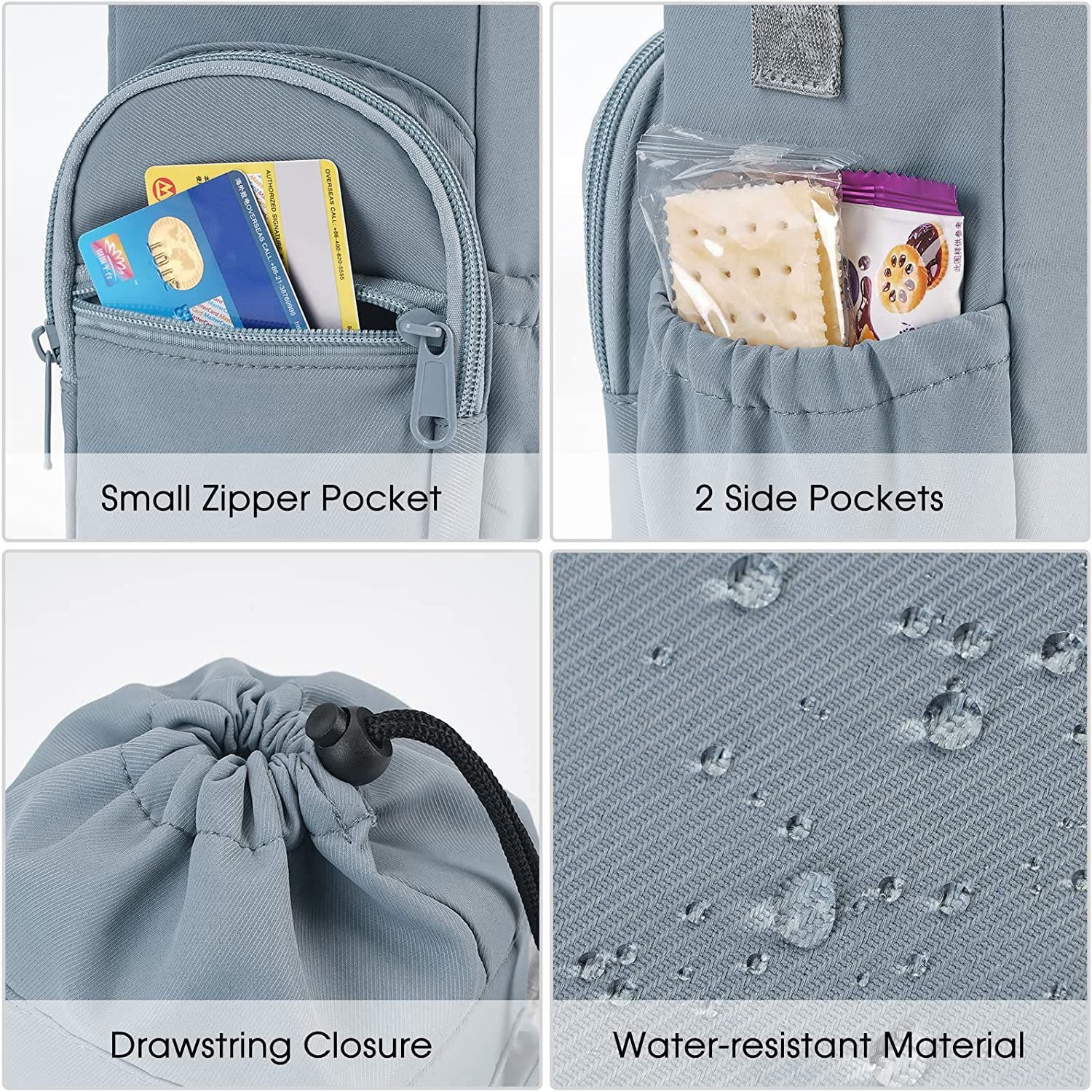 Water Bottle Carrying Case for Outing Sports – Crossbody Canvas Bag - VOTVO