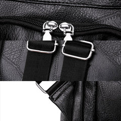 Women’s Leather Convertible Backpack Purse – Anti - Theft Travel Daypack & Shoulder Bag - VOTVO