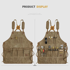 Tool Bag for Craftsman – Heavy Duty Waterproof Canvas Tool Apron with 13 Pockets & 5 Slots