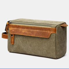 Retro Canvas Storage Makeup Pouch – Travel Toiletry Bag for Women & Men