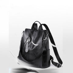 Women’s Leather Convertible Backpack Purse – Anti - Theft Travel Daypack & Shoulder Bag - VOTVO