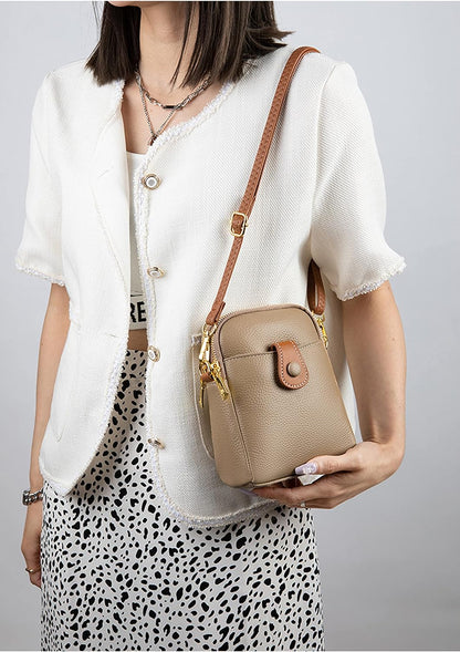 Borsa a tracolla Charlotte in vera pelle