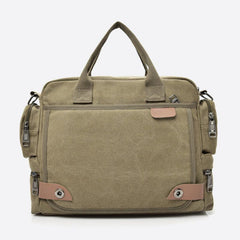 Messenger Bag for Men – Casual Canvas Multi-Pocket Crossbody Bag with Adjustable Strap