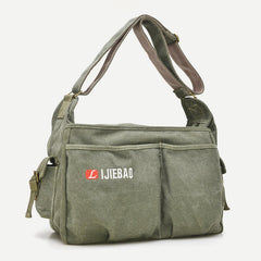Messenger Bag for Men - Vintage Canvas Large Crossbody Kit