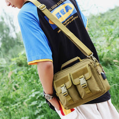 USB Charging Waterproof Large-Capacity Outdoor Messenger Bag – Nylon Crossbody Bag for Sports & Daily Use