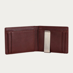 Minimalist Multi - Slot Bifold Card Holder RFID Blocking Wallet with Cash Clip - VOTVO