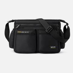 Klassische Reisetasche für Herren – Robustes Nylon, große Umhängetasche