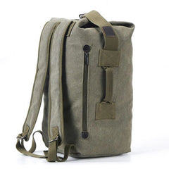 Men’s Large Capacity Canvas Backpack for Sports & Travel
