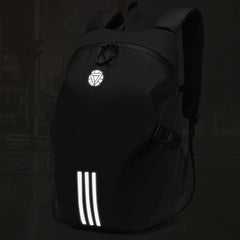 Large Capacity Waterproof Motorcycle Helmet Backpack – Reflective Riding Gear for Men
