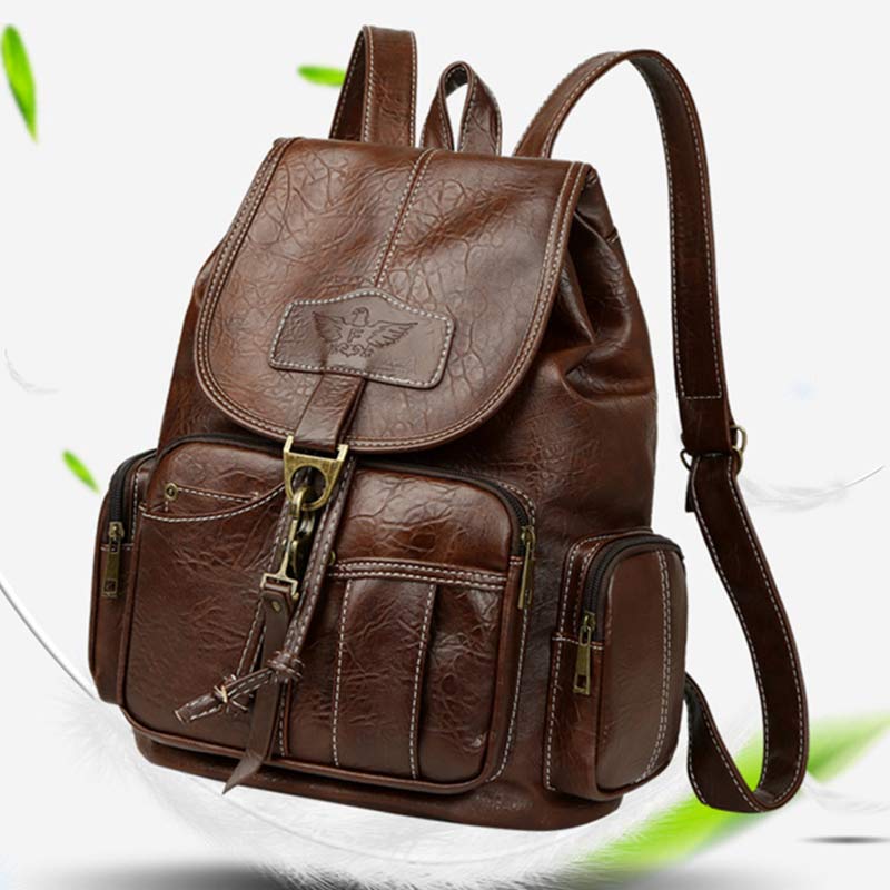 Vegan Leather Backpack for Women – Vintage Casual Daypack Purse for Ladies & Girls - VOTVO