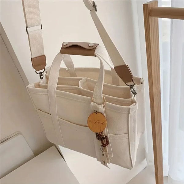 Utility Canvas Tote/Shoulder Bag for Daily Life - VOTVO