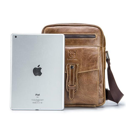 Borsa a tracolla Bull Captain in vera pelle: elegante e pratica per l'uso quotidiano, i viaggi e il lavoro